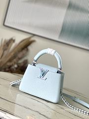 Louis Vuitton LV Capucines Mini Bag Ice Blue 21x14x8cm - 1