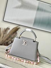 Louis Vuitton LV Capucines BB Ice Grey 27x18x9cm - 1