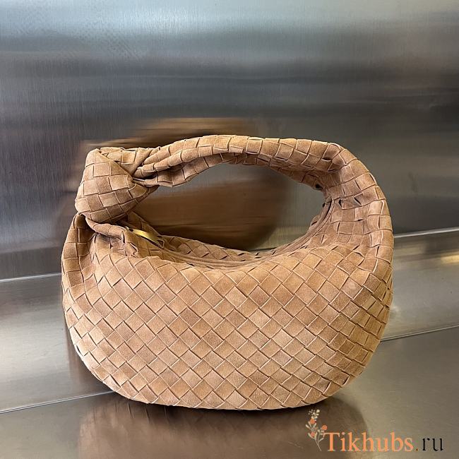 Bottega Veneta Teen Jodie Suede Tan 36x21x13cm - 1