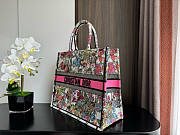 Dior Large Book Tote White Multicolor Mexico Millefiori 42x35x18.5cm - 4