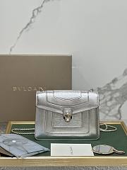 Bvlgari Serpenti Forever Crossbody Bag Silver 20x14x4.5cm - 1