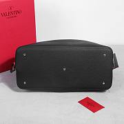 Valentino Garavani Rockstud Calfskin Tote Bag Black 41x25x18cm - 6