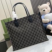 Gucci Ophidia GG Large Tote Bag Black and Grey 41x30x18cm - 5