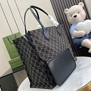 Gucci Ophidia GG Large Tote Bag Black and Grey 41x30x18cm - 4