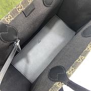 Gucci Ophidia GG Large Tote Bag Black and Grey 41x30x18cm - 3