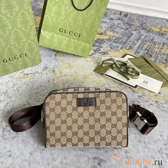 Gucci Belt Bag GG Supreme Small Beige/Black 23x16x5cm - 1