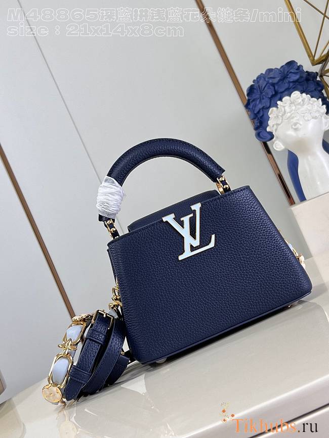 Louis Vuitton LV Mini Capucines French Blue 21x14x8cm - 1