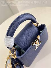 Louis Vuitton LV Mini Capucines French Blue 21x14x8cm - 3