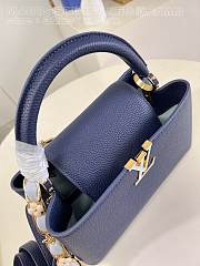 Louis Vuitton LV Capucines MM French Blue 31.5x20x11cm - 6