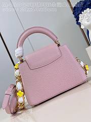Louis Vuitton LV Mini Capucines Jasmine Pink 21x14x8cm - 6