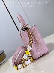 Louis Vuitton LV Mini Capucines Jasmine Pink 21x14x8cm - 5