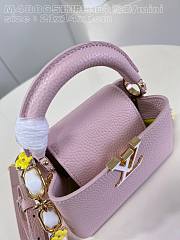 Louis Vuitton LV Mini Capucines Jasmine Pink 21x14x8cm - 4