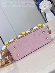 Louis Vuitton LV Mini Capucines Jasmine Pink 21x14x8cm - 3