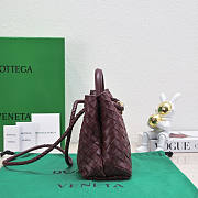 Bottega Veneta Small Andiamo Red Wine 25x22x10.5cm - 5