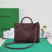 Bottega Veneta Small Andiamo Red Wine 25x22x10.5cm - 4