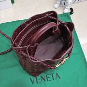 Bottega Veneta Small Andiamo Red Wine 25x22x10.5cm - 3