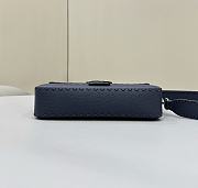 Fendi Baguette Midnight Blue Selleria Bag 27x15x6cm - 6