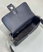 Fendi Baguette Midnight Blue Selleria Bag 27x15x6cm - 4