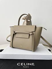 Celine Nano Belt Bag Grained Calfskin Light Taupe 20x20x10cm - 3