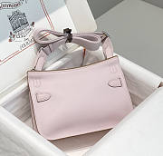 Hermes Mini Jypsiere Crossbody Bag Pink Silver 23 x 17 x 9 cm - 4