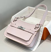 Hermes Mini Jypsiere Crossbody Bag Pink Silver 23 x 17 x 9 cm - 3