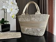 Dior Hat Basket Bag Flower Patterns 27 x 20 x 8 cm - 5