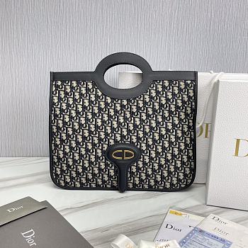 Dior Montaigne Oblique Fold Over Clutch Bag 39cm