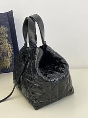 Dior Medium Toujours Bag Black Macrocannage 28.5 x 21.5 x 19 cm - 3