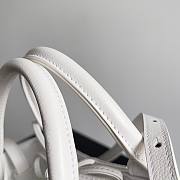 Bottega Veneta Candy Arco Leather Tote Bag White 20x13x7cm - 2