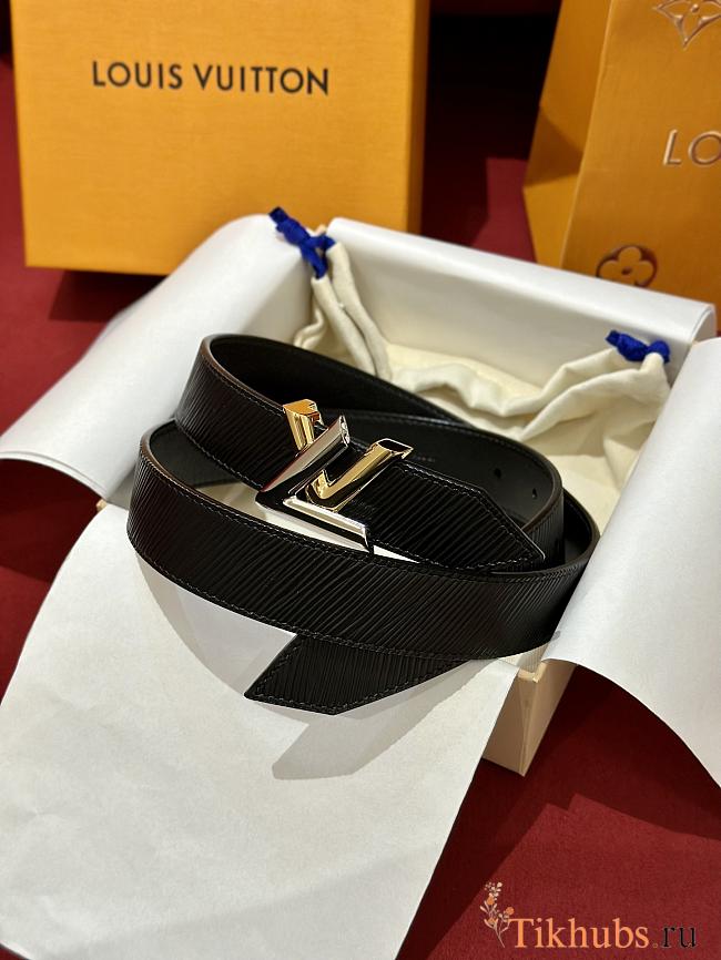 Louis Vuitton LV Epi Black Belt 3cm - 1