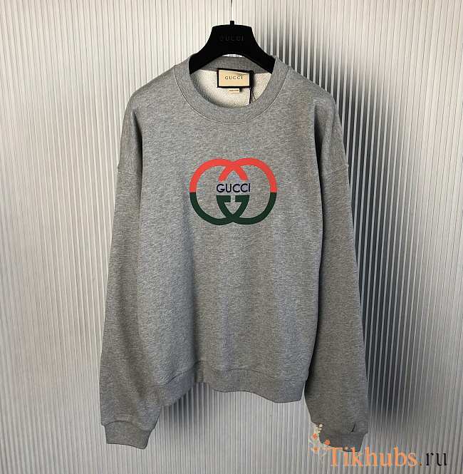 Gucci Logo Cotton crewneck Sweatshirt - 1