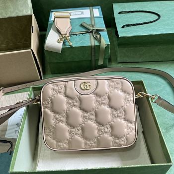 Gucci GG Matelasse Small Bag Rose Beige 21.5x17x7.5cm