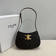 Celine Medium Tilly Bag Canvas Calfskin 22x13.5x4cm - 1