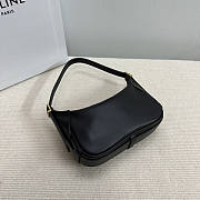 Celine Mini Romy Bag Black 19x14x5cm - 5