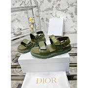 Dior Dioract Sandals Lambskin Green - 1