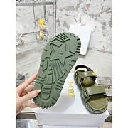 Dior Dioract Sandals Lambskin Green - 5