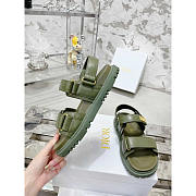 Dior Dioract Sandals Lambskin Green - 4