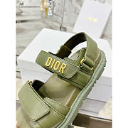 Dior Dioract Sandals Lambskin Green - 3