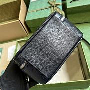 Gucci Ophidia Mini Top Handle Bag Beige Blue 17x16.5x9.5cm - 3