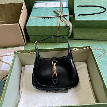 Gucci Jackie 1961 Super Mini Bag Black 17.5x15.5x3.5cm