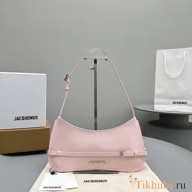 Jacquemus Le Chouchou Belted shoulder Bag Pink 26x14cm - 1