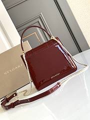 BVLGARI Serpenti Forever Top Handle Red Wine 18.5 x 16 x 10.5 cm - 3