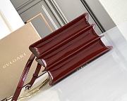 BVLGARI Serpenti Forever Top Handle Red Wine 18.5 x 16 x 10.5 cm - 4