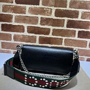 Gucci Dionysus Small Shoulder Bag Black 25x14x4cm - 5