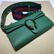 Gucci Dionysus Small Shoulder Bag Green 25x14x4cm - 3