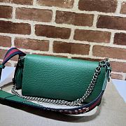Gucci Dionysus Small Shoulder Bag Green 25x14x4cm - 2