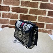 Gucci Ophidia GG Mini Shoulder Bag Blue 17.5x13x6cm - 6