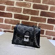 Gucci Ophidia GG Mini Shoulder Bag Black 17.5x13x6cm - 1