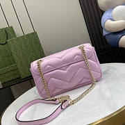 Gucci GG Marmont Small Shoulder Bag Pink 26cm - 2