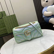 Gucci GG Marmont Small Shoulder Bag Green 26cm - 1